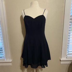 Vintage Skater Strap Black Dress